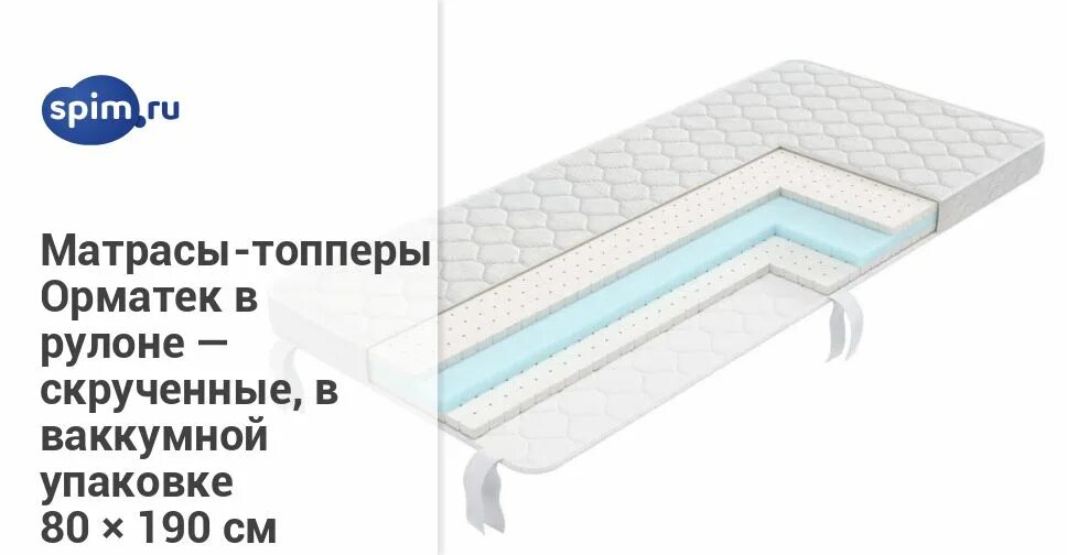 Матрас топпер размеры