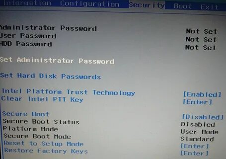 Ideapad bios
