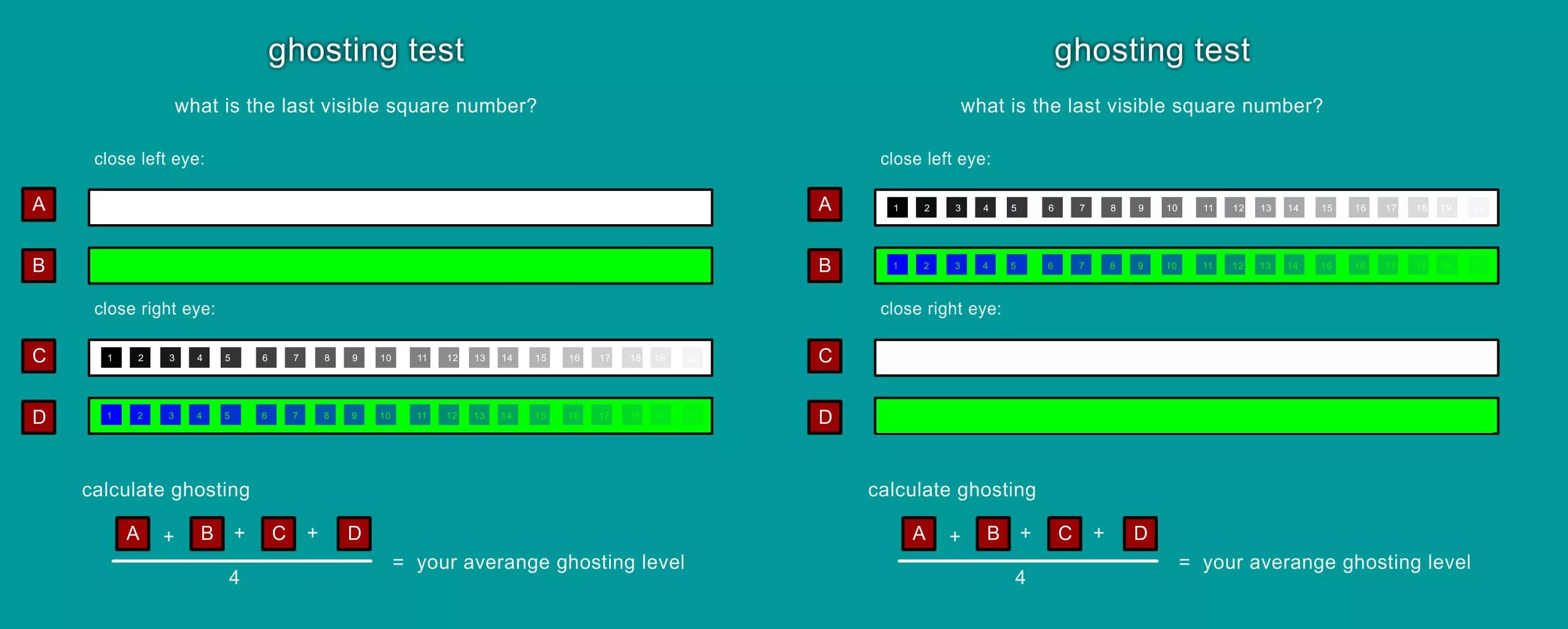 Ghosting problems. Ghosting problems