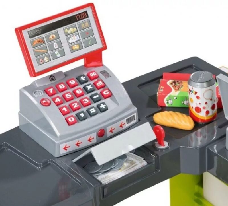 Включи касса. Касса smoby 350102. касса детская l332-1m. продавец на кассе для детей. набор продавца для детей.
