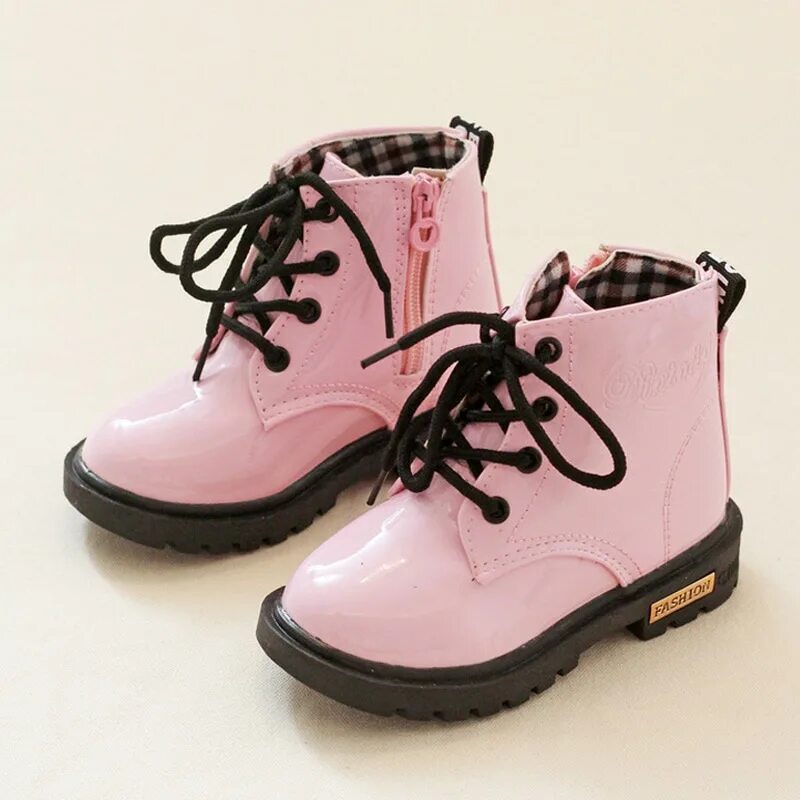 Черные ботинки для девочек. Розовые ботинки для девочки. Весенние ботинки для девочки. Осенние ботинки для детей.