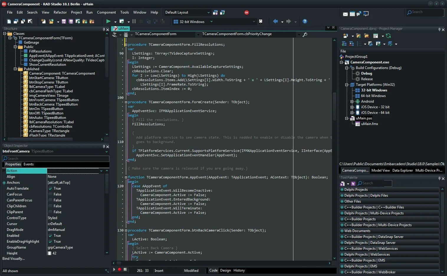 C builder 10. Rad Studio DELPHI 11.3. Интерфейс rad Studio. С++ Builder. Builder среда разработки.