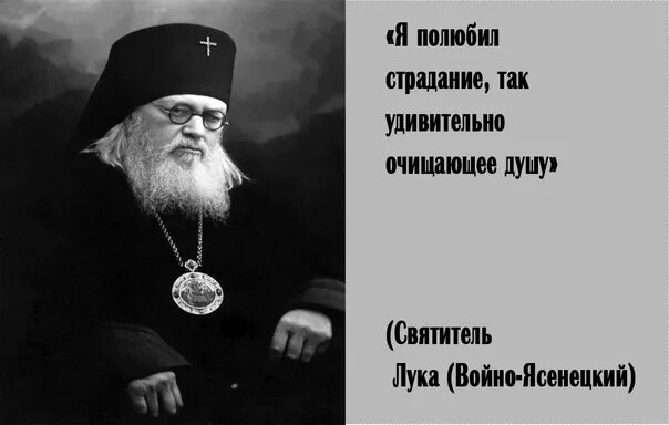 Я полюбил страдание святитель. Изречения святителя Луки Войно-Ясенецкого.