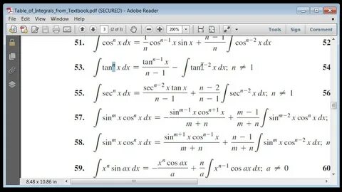 Table integer