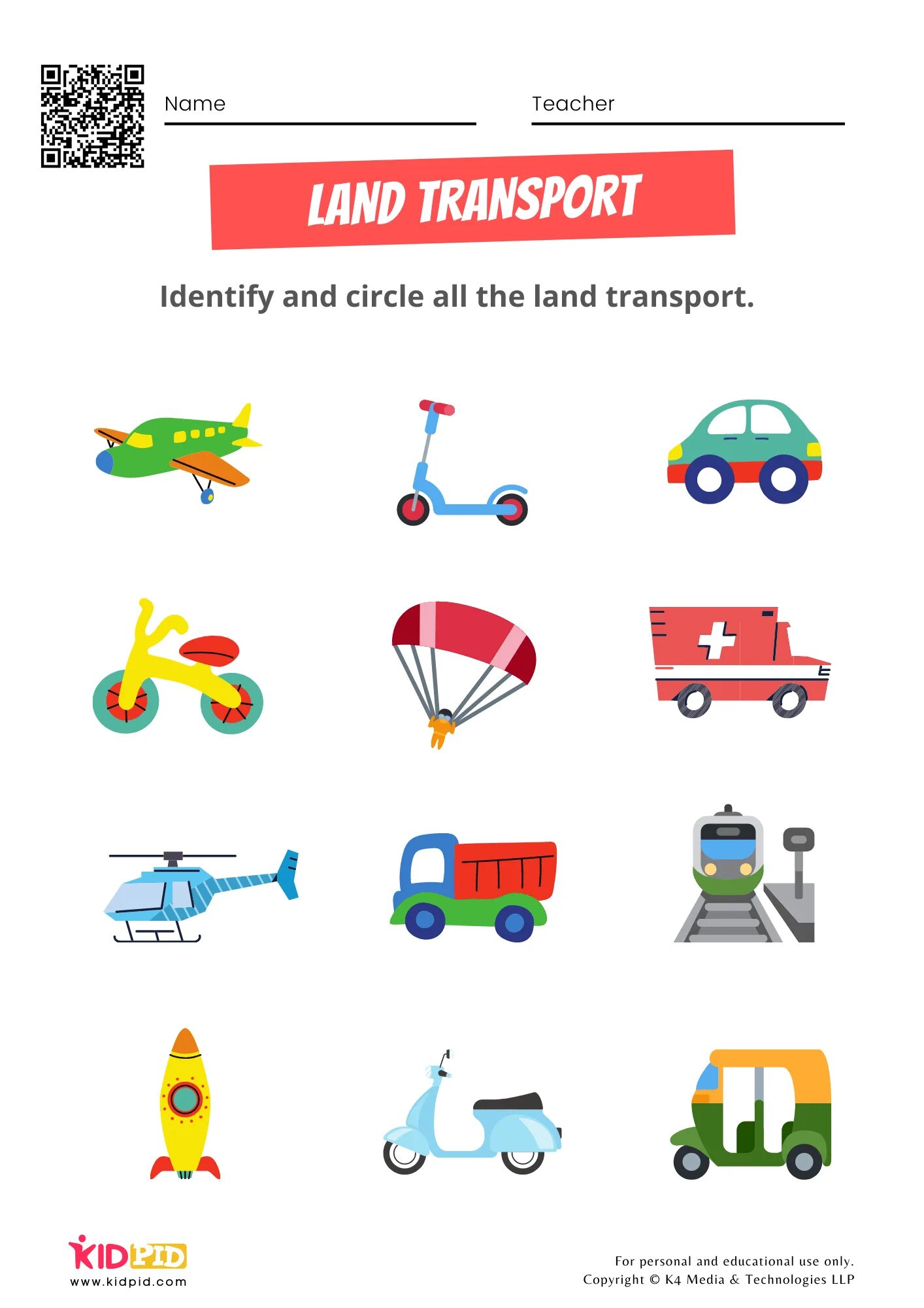 Transportation Worksheets. Means of transport Worksheets for Kids. By Land транспорт. Land Transportation Vocabulary.