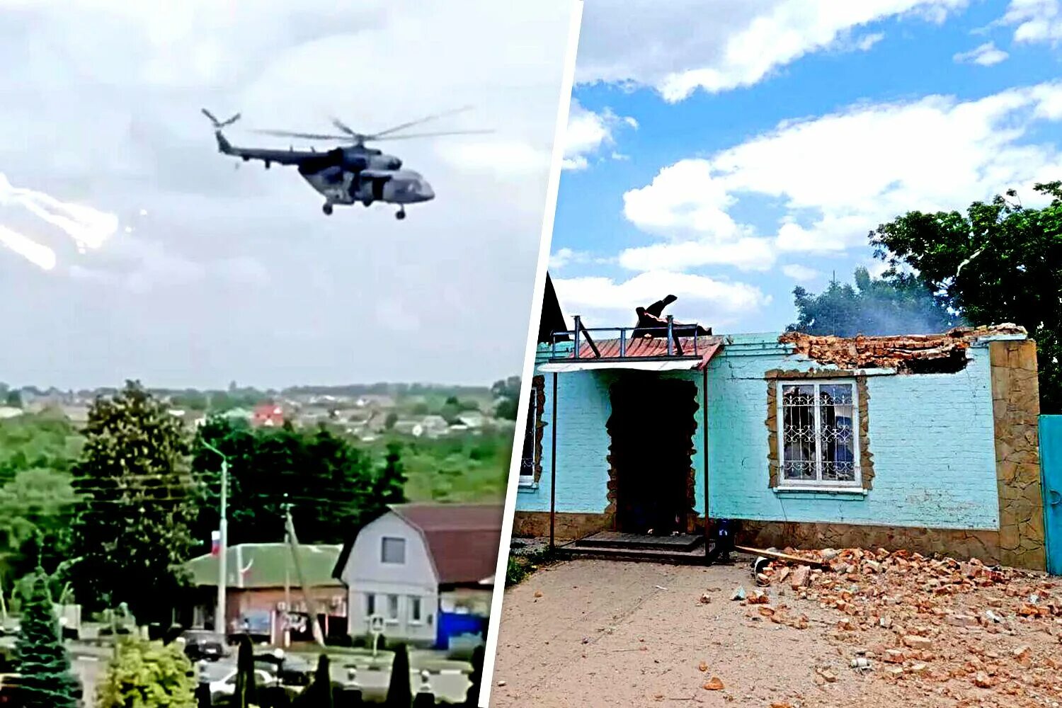 Видео нападения на белгородскую область. Грайворон обстрел. Разрушенные дома.