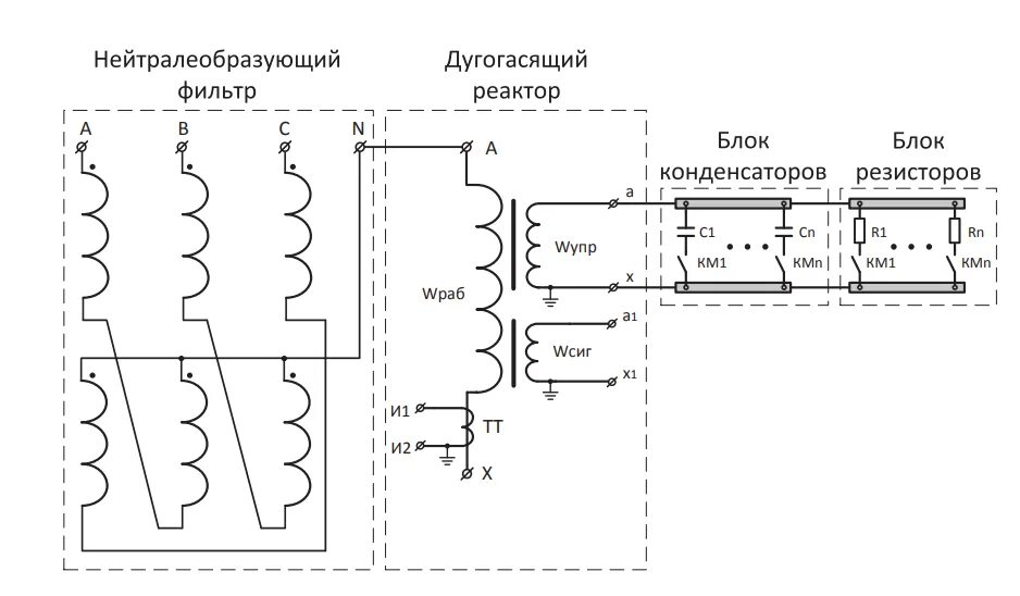 Дугогасящий реактор 10 кв. Схема подключения дугогасящего реактора 10 кв. Дугогасительная катушка схема. Дугогасящий реактор на схеме принципиальной. Дугогасящий реактор 35 кв.