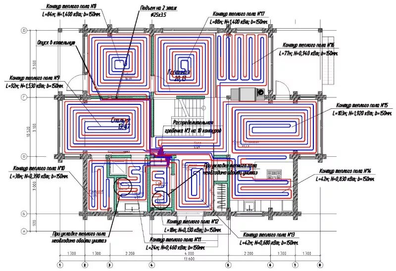 Схема раскладки теплых водяных полов. Схема раскладки теплого пола водяного. Теплый пол раскладка труб. Схема укладки труб для водяного теплого пола. Максимальная длина трубы контура теплого пола