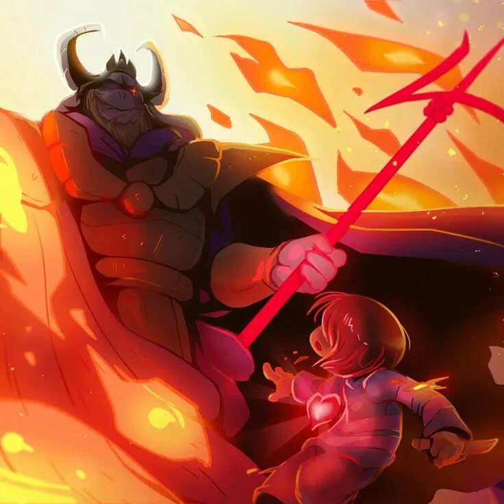 Песня азгора подземный король. Король азгор. undertale азгор. азгор битва. асгор арт.