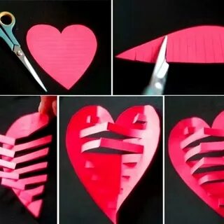 Поделки из картона сердечки