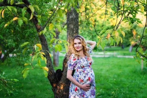 Фотосессия беременной на природе