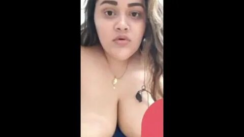 Girl showing boobs on video call