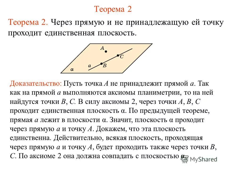 Через две точки плоскости проходит единственная окружность