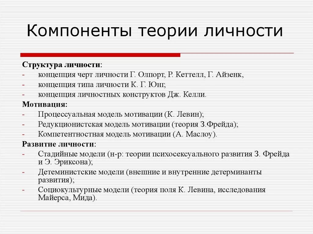 Элементы учения. Основные компоненты теории личности. Структурные элементы теории личности. Компоненты теории личности кратко. Структурные элементы теории личности в психологии.