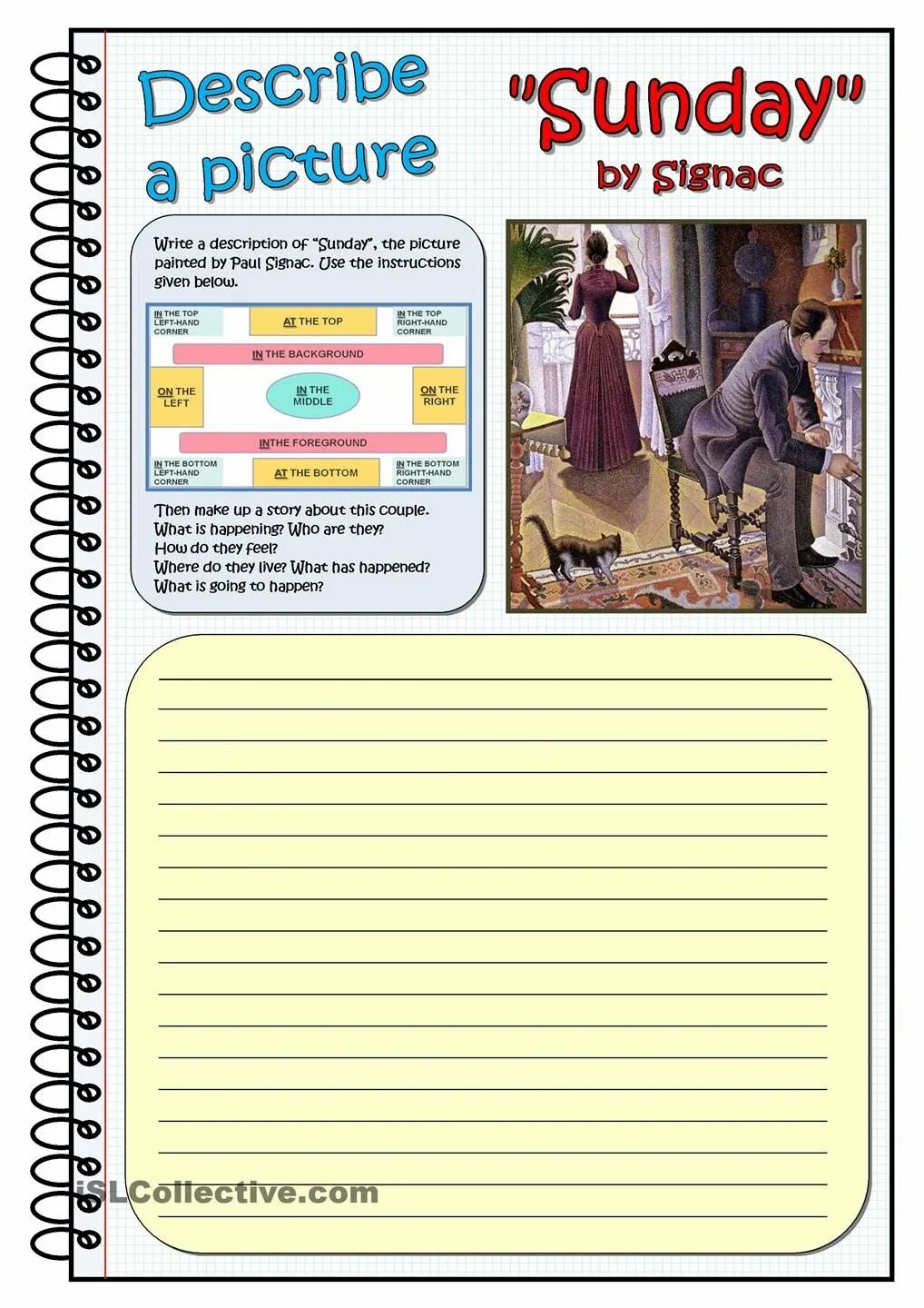 Descriptive writing structure. Like in the description. Click link below. Neighbours worksheets. Внешность на английском упражнения.