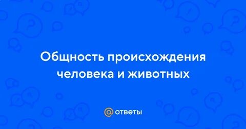Общность происхождения