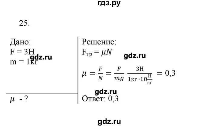 Упражнение 23 номер 3 физика 7 класс