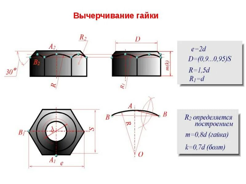 Рисунок гайки 3д. Шпоночный паз на чертеже. Гайка s 181. Болт с гайкой. Фаска на гайке чертеж.