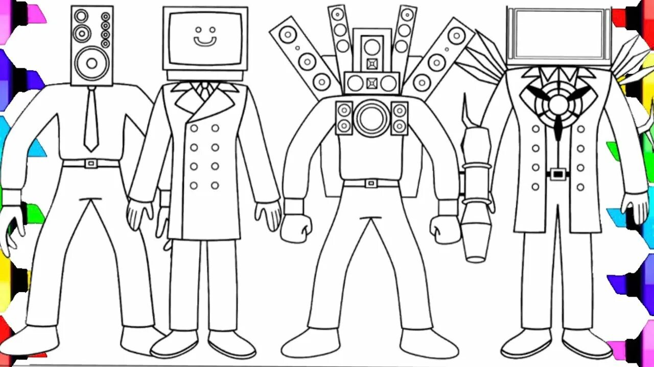 Спикер мен титан скибиди туалет. Tv men titan 2. Твмен титан рисунок. Тв мен титан 3. 0 раскраска.