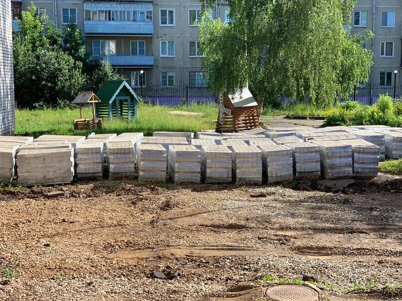 В ходе работ по благоустройству
