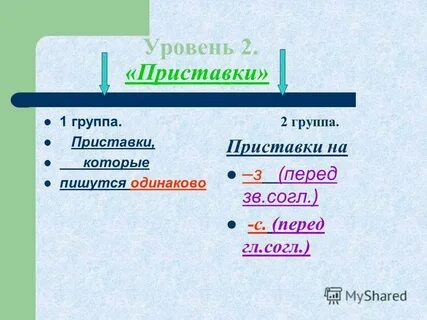 Приставки которые пишутся одинаково