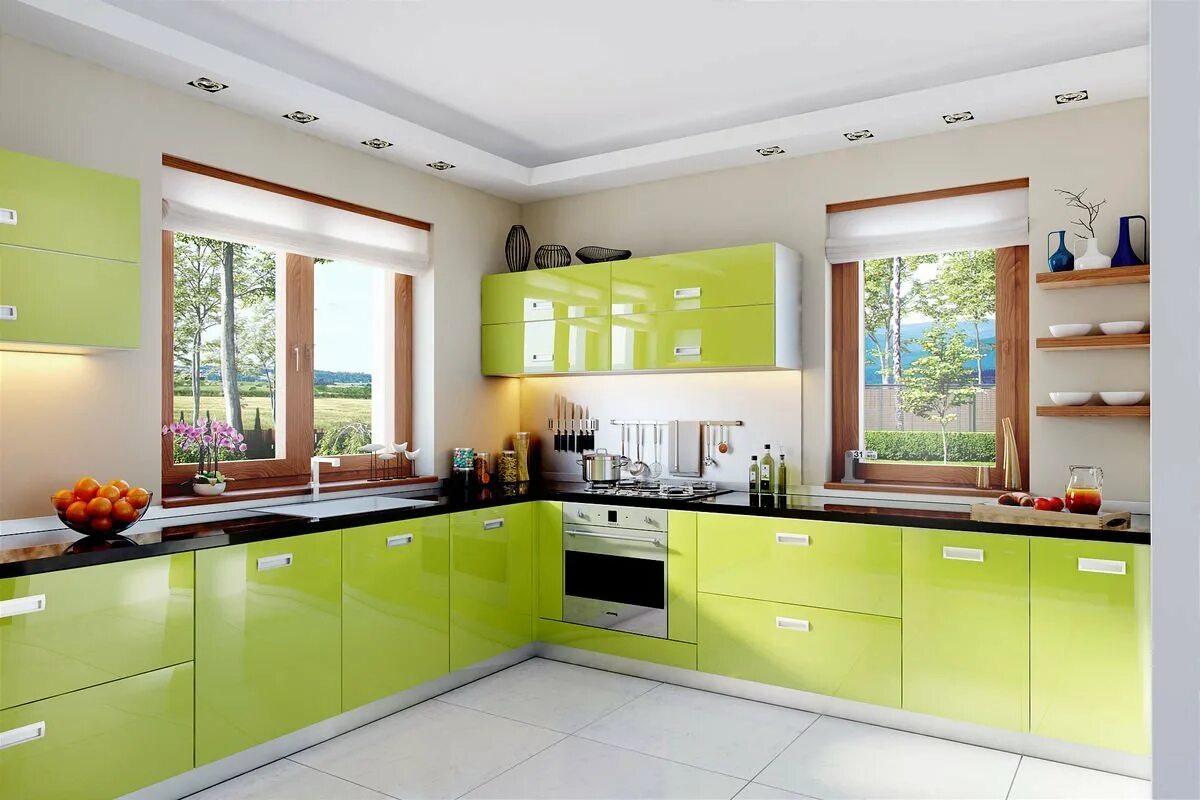 Какие цвета сочетаются на кухне. Кухни салатовые. Зеленая кухня. Кухня с зелеными стенами. Интерьер кухни в салатовых тонах.