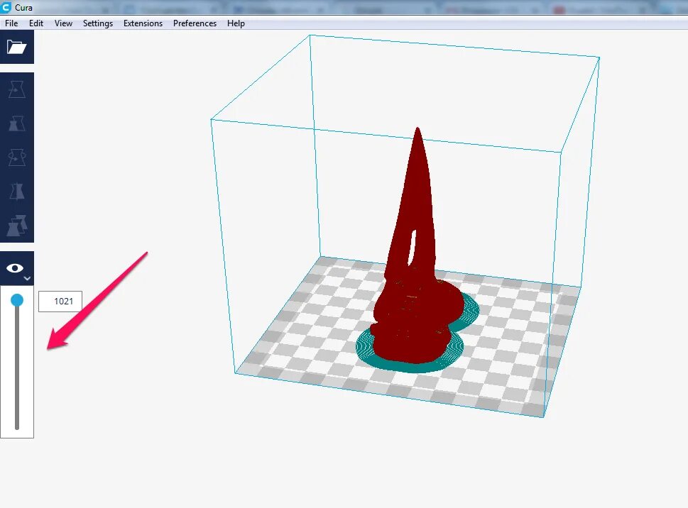 Параметры cura. Как включить режим вазы в cura. температурная башня для 3d принтера cura. cura. черновая башня cura что это.
