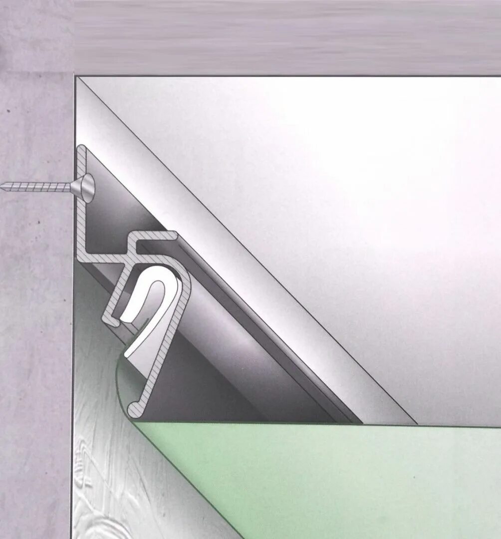 Бесщелевой профиль для натяжных. Еврокраб теневой профиль натяжные потолки. Установка теневого потолка натяжного. Kraab eurokraab. Теневой профиль флекси для натяжных потолков.