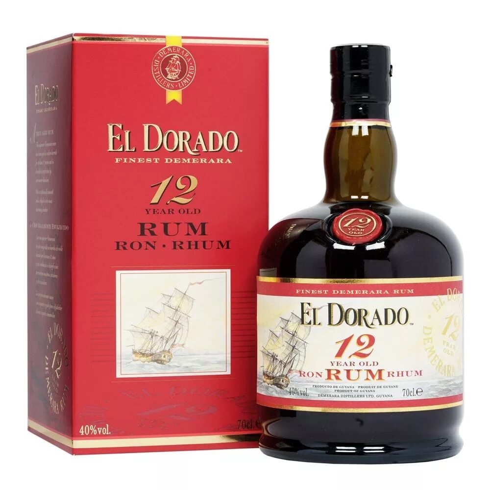 Ром el Dorado 12. El Dorado 12 лет. Ром Эль дорадо 12 лет. Ром el Dorado 12 years old, подарочная упаковка, 0.7 л.