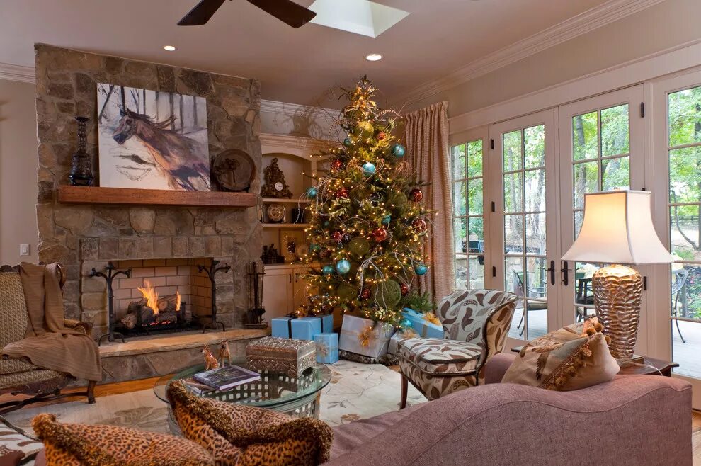 Gorgeous Christmas Scene Cozy christmas living room, Christmas living rooms, Chr