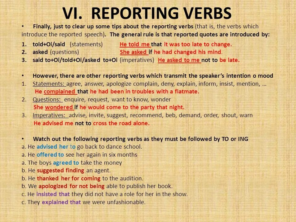 Using of reporting verbs. Reporting verbs грамматика. предложения с reporting verbs. reporting verbs примеры. reporting verbs таблица.