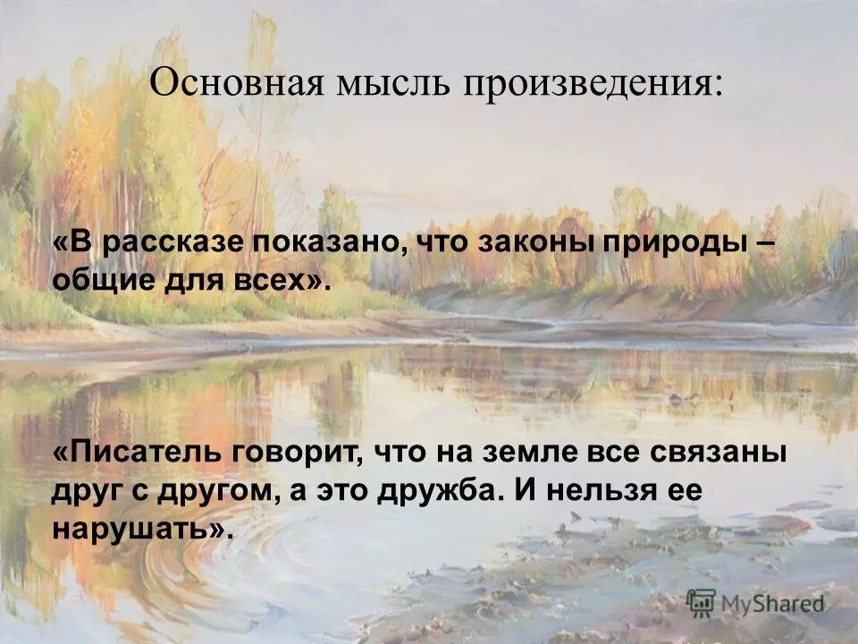 Русское поле основная мысль