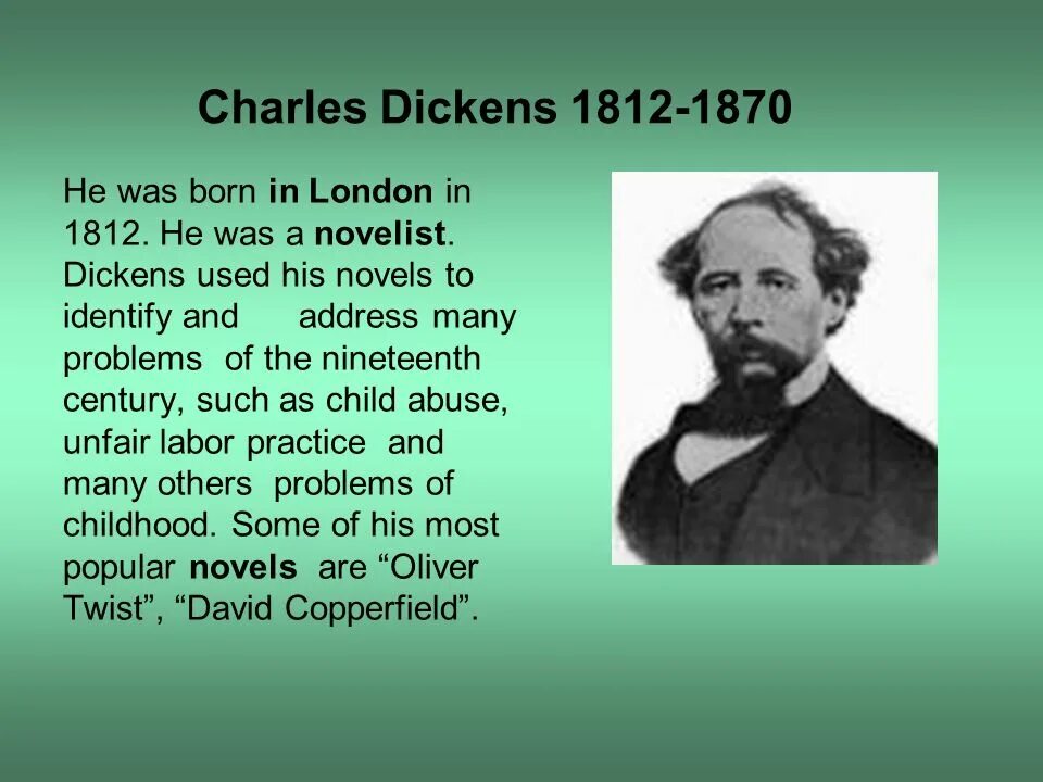 Charles Dickens (1812-1870). Charles Dickens Biography.