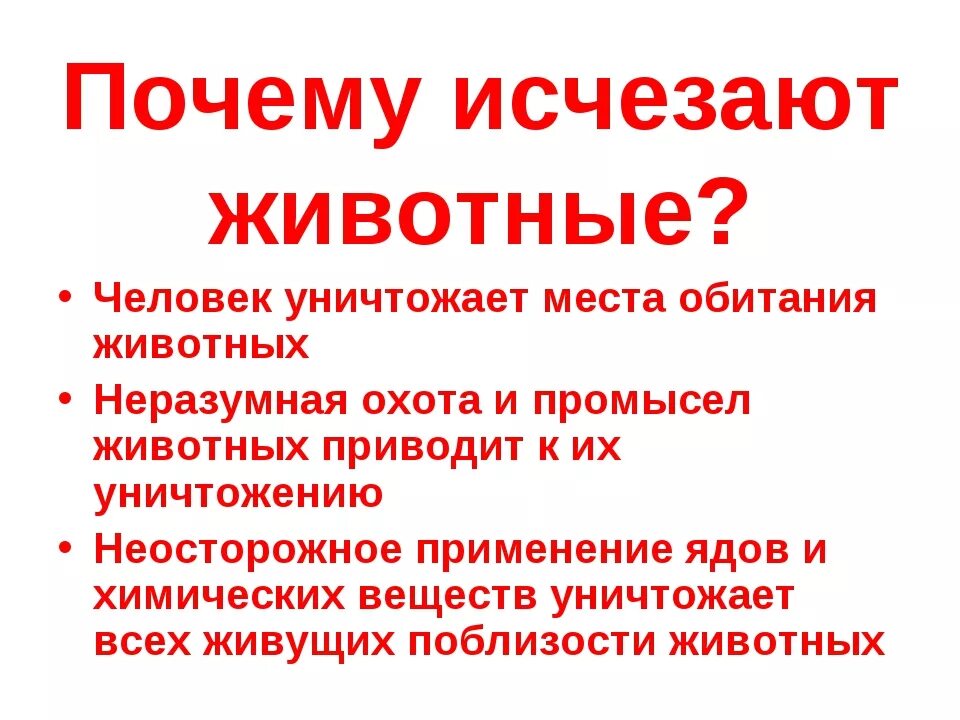 Почему исчезают многие виды животных. Причины исчезновения животных. Причины исчезающих животных. Почему исчезают растения и животные. Почему исчезли русские