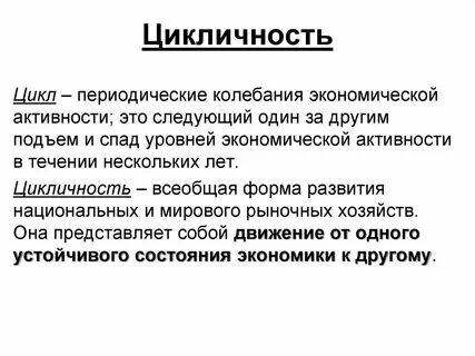 Циклы экономической активности