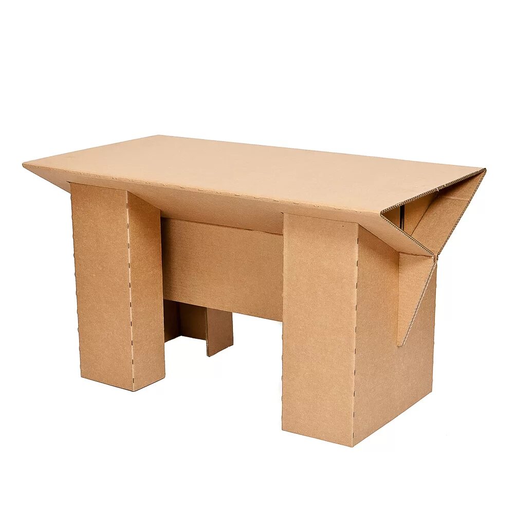 стол из картона. складные столики из гофрокартона. стол из картона. мебель из гофрокартона. картонный стол.