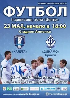 Калуга динамо брянск