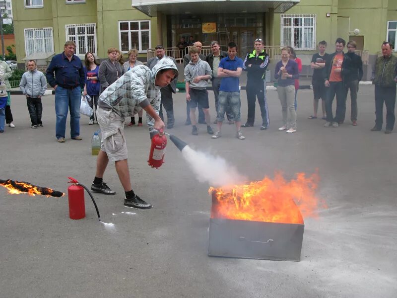 Проведение учений по пожарной безопасности