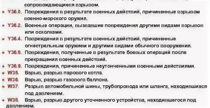 Ушиб позвоночника код по мкб 10