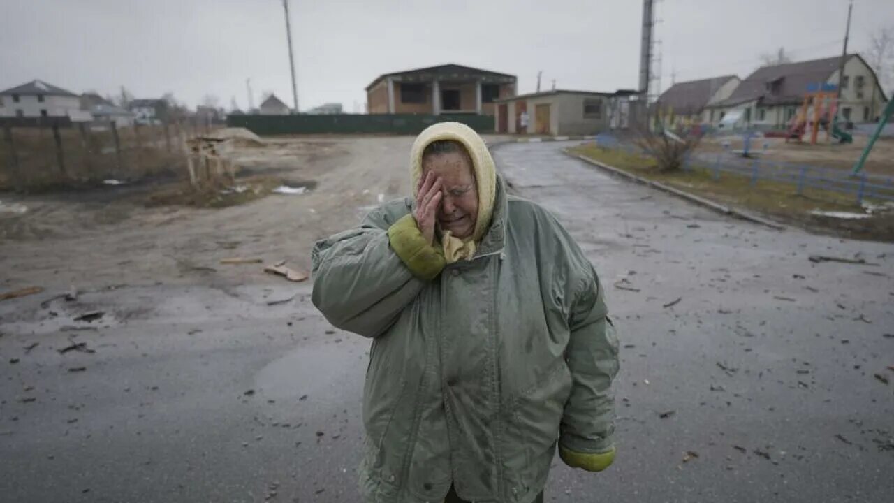 Aggression against Ukraine. Cry of Russia 2. Crying Ukraine pictures.