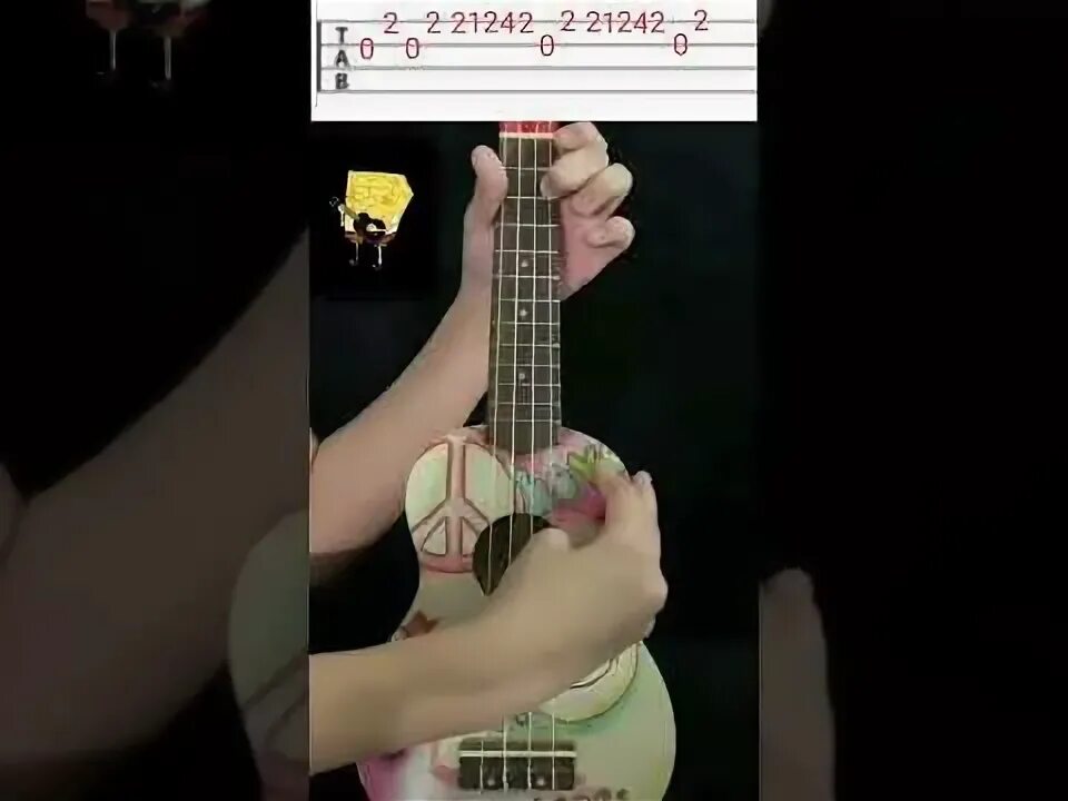 Spongebob ukulele. Spongebob ukulele