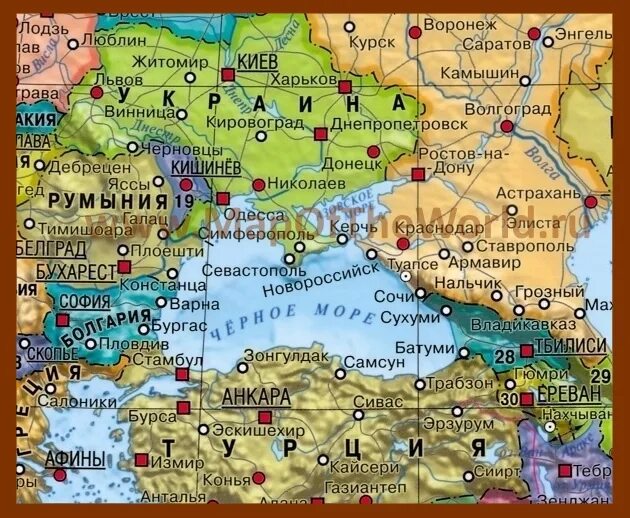 Страны вокруг черного. Карта черноморских государств. Станы черного моря карта. Чёрное море на карте со странами. Карта стран Черноморского бассейна.