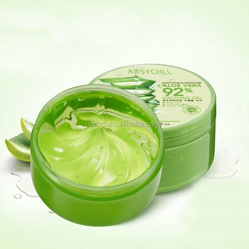 Gel Aloe Vera Label. Крем для тела зеленая баночка.