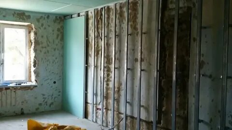 Как выровнять стены дома гипсокартоном