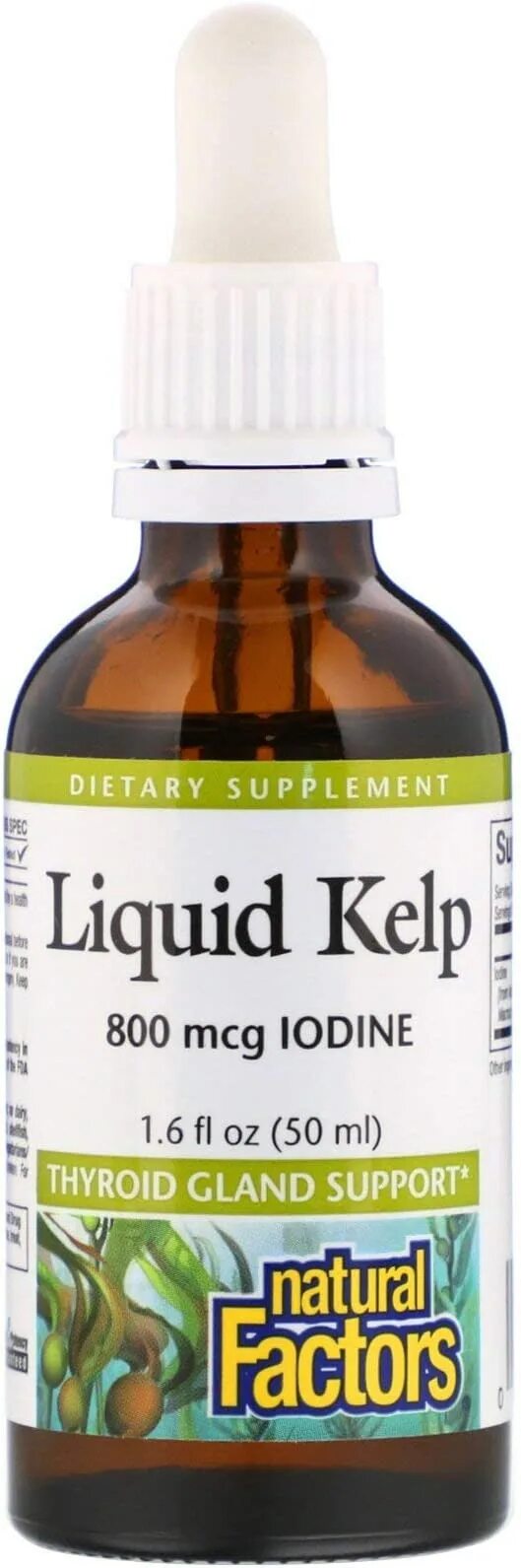 Natural Factors жидкие водоросли 800 мкг. Йод Liquid Kelp. Келп IHERB. Келп жидкие водоросли.