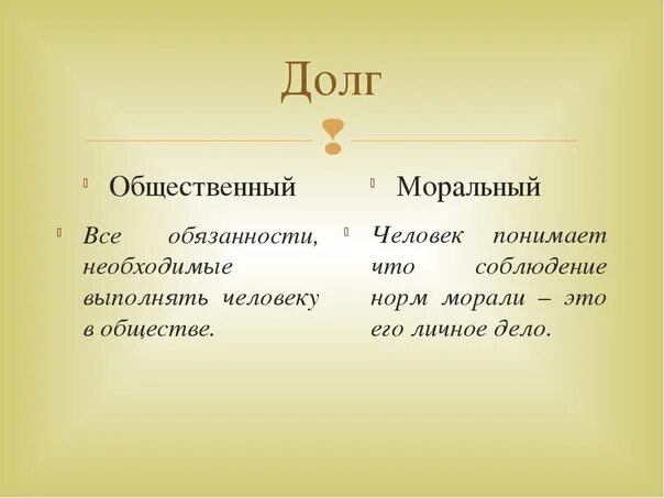 Что такое долг кратко. Общественный долг и моральный долг таблица. Долг и совесть Обществознание. Общественный долг понятие. Долг общественный и долг моральный кратко.