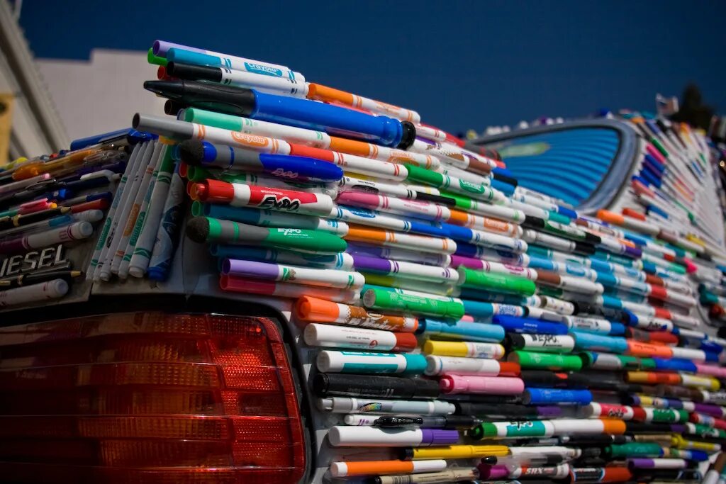 Car pens. Машинки креативные разноцветные.