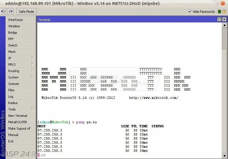 Mikrotik ping