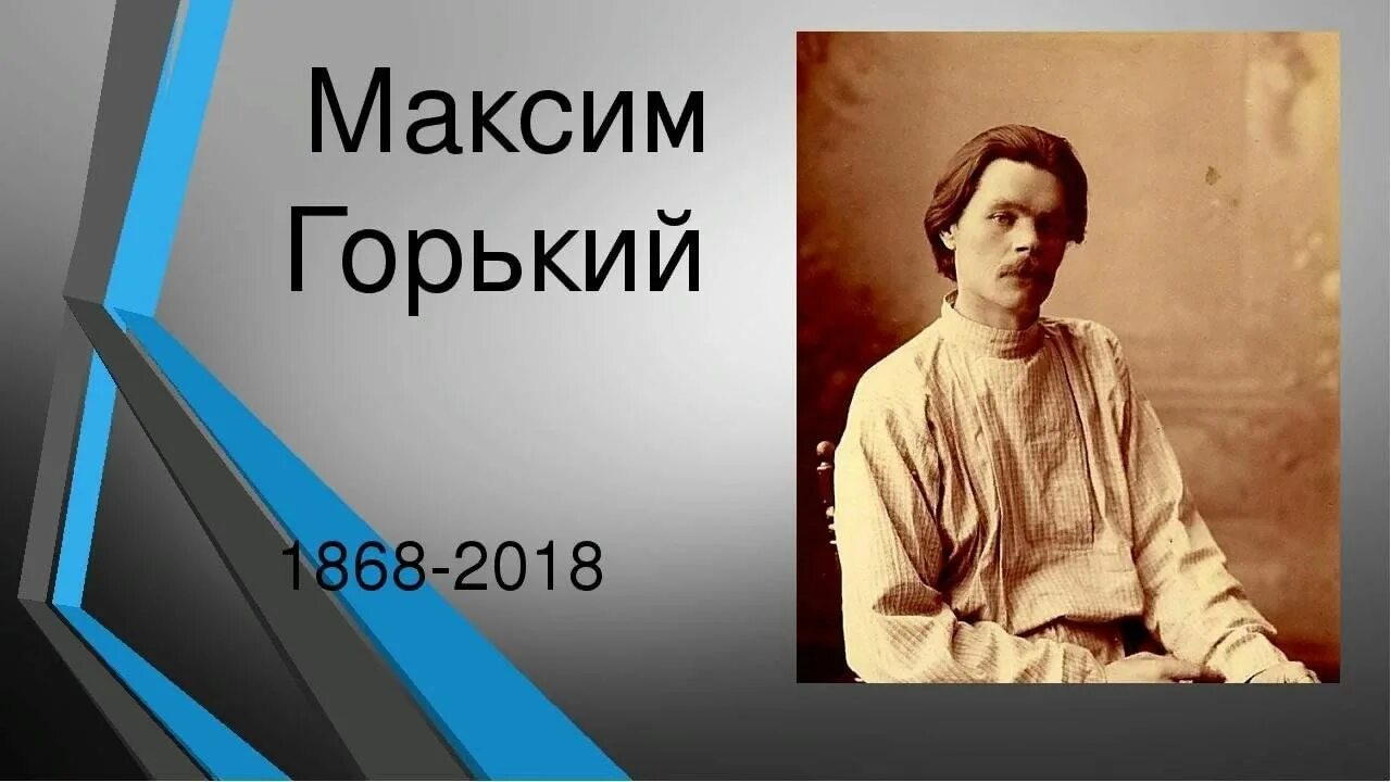 Горький человек писатель. 155 Лет Максиму Горькому.