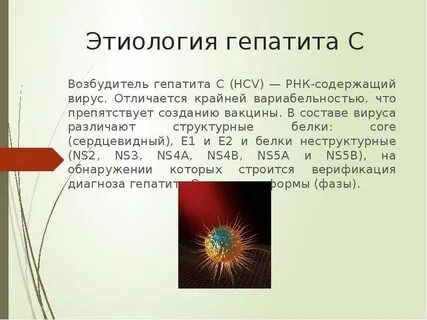 Возбудителем гепатита c является